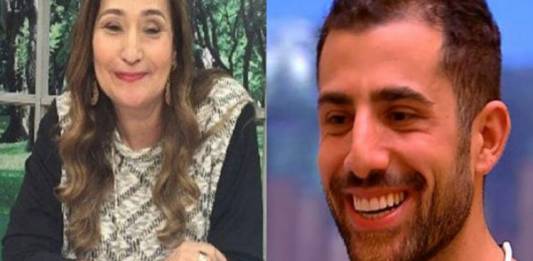 Sonia Abrão e Kaysar - Montagem Área VIP