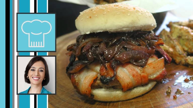 Catia Fonseca: Receita de Hambúrguer Explosão de Bacon