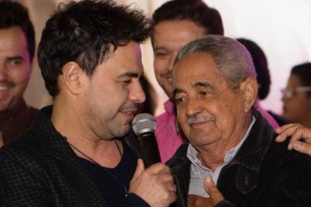 Zezé Di Camargo com o pai Seu Francisco/Instagram