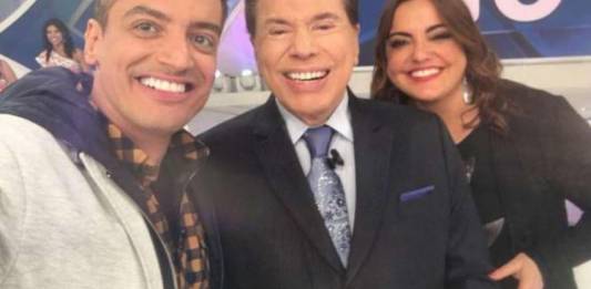 Leo Dias, Silvio Santos e Fabíola Reipert - Reprodução/Instagram