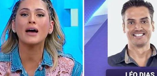 Lívia Andrade e Leo Dias - Reprodução/SBT