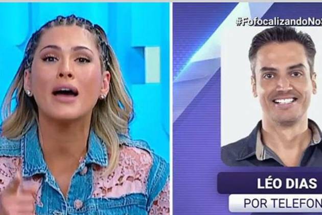 Lívia Andrade e Leo Dias - Reprodução/SBT