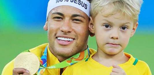 Neymar e Davi Lucca - Divulgação/CBF