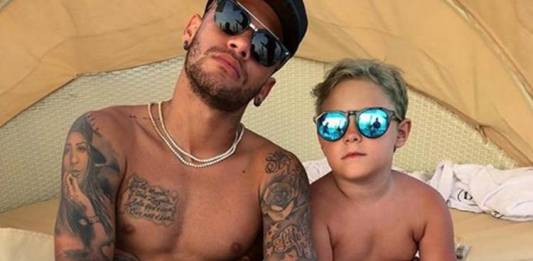 Neymar e Davi Lucca - Reprodução/Instagram