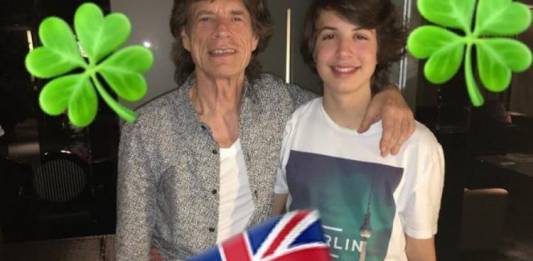Mick Jagger e Lucas Jagger - Reprodução/Instagram