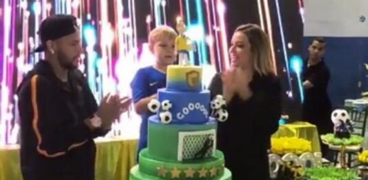 Neymar, Davi Lucca e Carol Dantas - Reprodução/Instagram