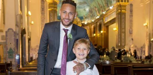 Neymar e Davi Lucca (Paulo Santos)