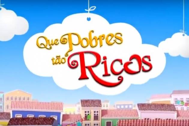 Que Pobres Tão Ricos - Logo (Divulgação SBT/Televisa)