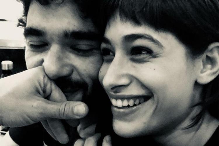 Caio Blat publica foto rara ao lado da namorada, Luisa Arraes