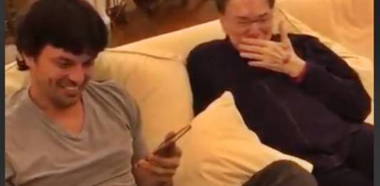 Fabio Faria e Silvio Santos/Instagram