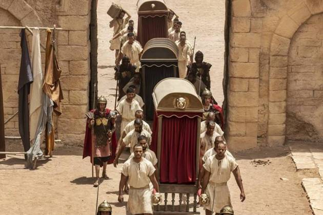 Jesus - Pôncio Pilatos e sua comitiva chegam em Jerusalém (Edu Moraes/ Record TV)