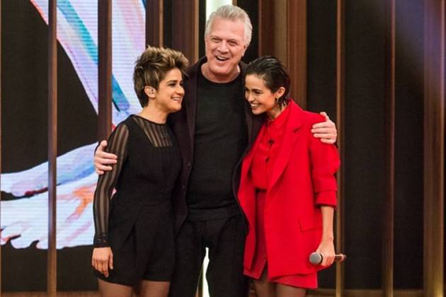 Lan Lanh - Bial - Nanda Costa Lan Lanh - Bial - Nanda Costa (Globo/Fábio Rocha)