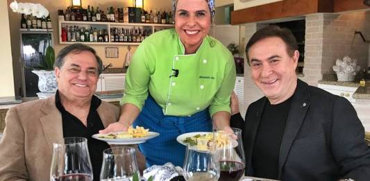 Ronnie Von com a filha e Amaury Jr/Divulgação