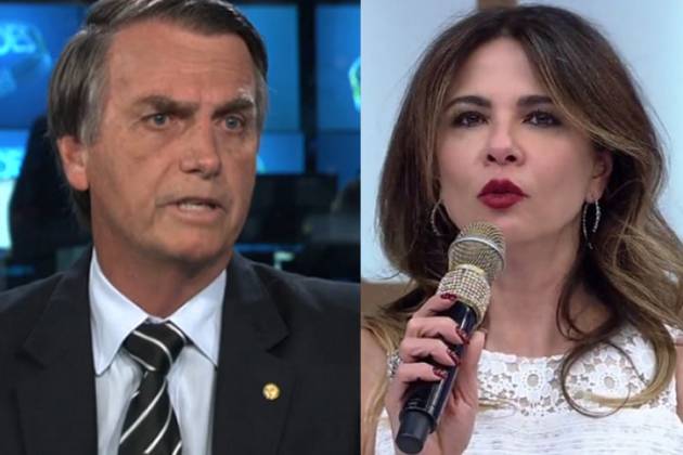 Jair Bolsonaro - Luciana Gimenez ( Reprodução/TV Globo/RedeTV)