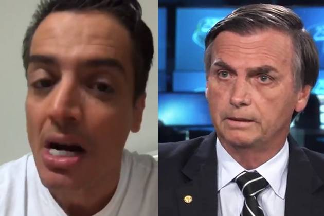 Leo Dias e Jair Bolsonaro - Reprodução/Instagram/Globo