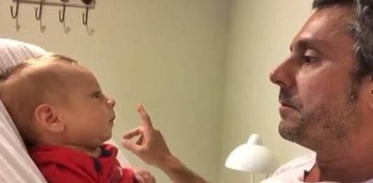 Alexandre Nero com o filho/Instagram