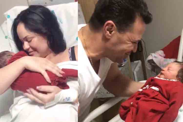 Eduardo Costa aparece com bebê no colo e fica encantado – Veja o vídeo!