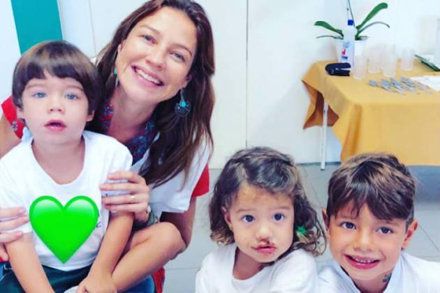 Luana Piovani com os filhos/Instagram