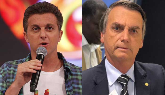 Luciano Huck e Jair Bolsonaro - Reprodução: Rede Globo/Instagram