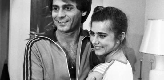 João Paulo Adour ao lado de Maitê Proença na novela 'As Três Marias', em 1980 (Reprodução/Cedoc/TV Globo)