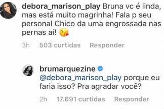 Resposta de Bruna Marquezine/Instagram