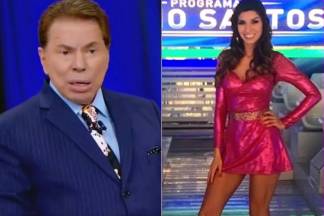 Silvio Santos expulsa Bailarina Silvio Santos expulsa Bailarina - fotomontagem/Área VIP