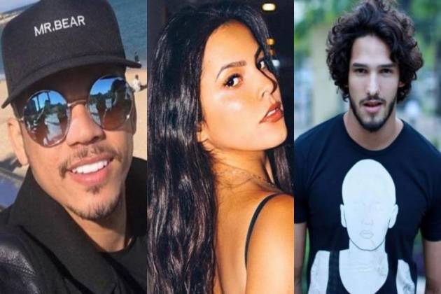 Jota Amâncio, Emilly Araújo e João Zoli - Montagem/Área VIP