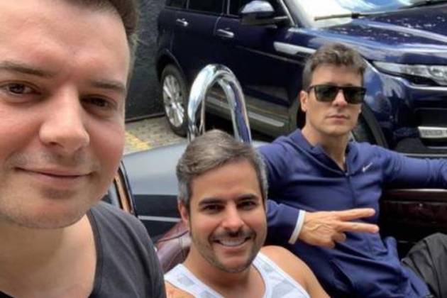 Bruno Belutti, Kaká Diniz e Rodrigo Faro - Reprodução/Instagram