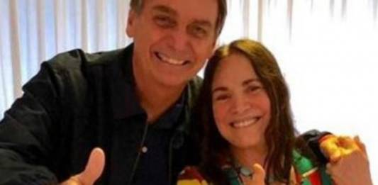 Jair Bolsonaro e Regina Duarte - Reprodução/Instagram