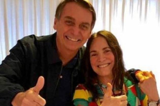 Jair Bolsonaro e Regina Duarte - Reprodução/Instagram