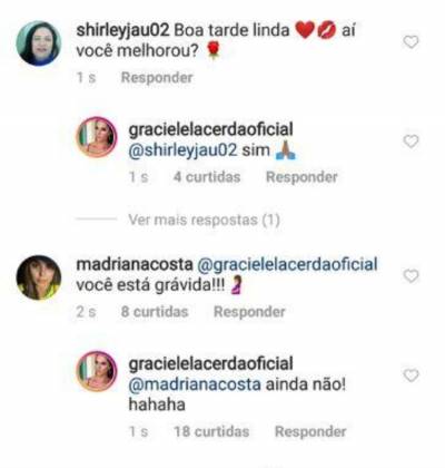 Respostas Graciele Lacerda - Reprodução/Instagram