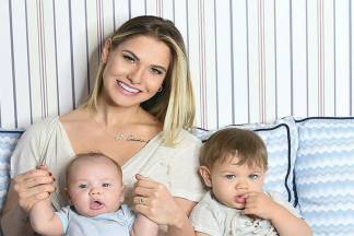 Andressa Suita e os filhos, Gabriel e Samuel/Instagram