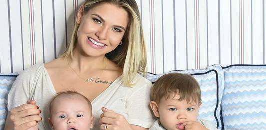 Andressa Suita e os filhos, Gabriel e Samuel/Instagram