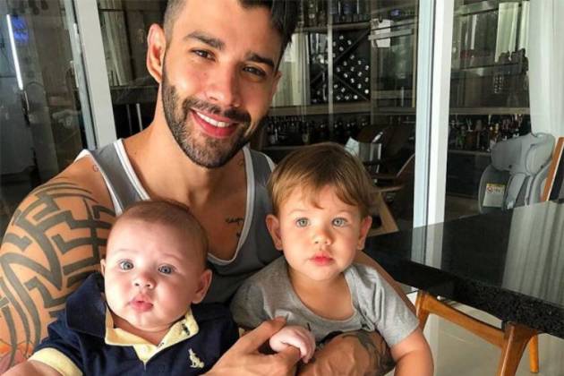 Gusttavo Lima, Samuel e Gabriel / Instagram