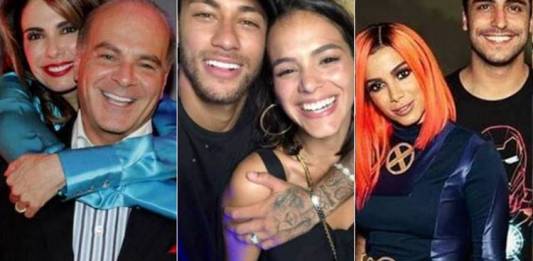 Luciana Gimenez e Marcelo - Neymar e Bruna - Anitta e Thiago/Instagram