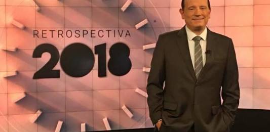 Roberto Cabrini na retrospectiva do SBT (Divulgação/SBT)