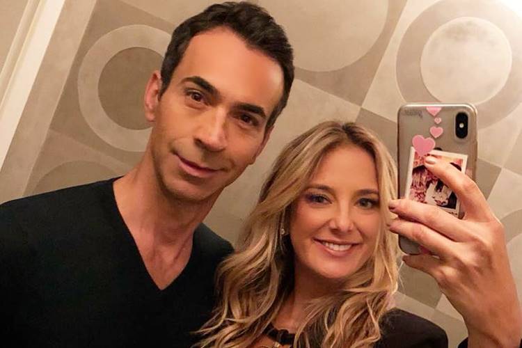 Na web, César Tralli comemora gravidez da mulher Ticiane Pinheiro: “Incrível”