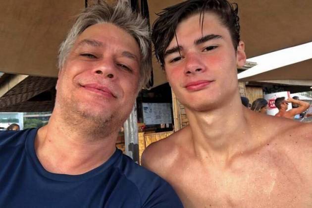Fabio Assunção e o filho, João
