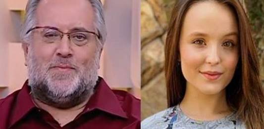 Leão e Larissa (Foto: Montagem Área Vip)