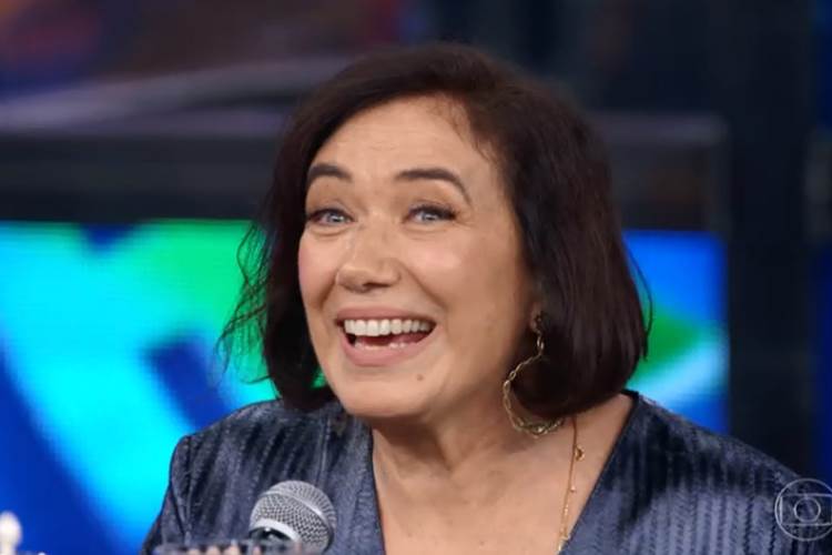 Lília Cabral recebe resposta de Faustão após reclamar da pizza no programa