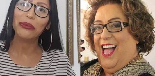 Luisa e Mamma (Foto: Monstagem Área Vip)