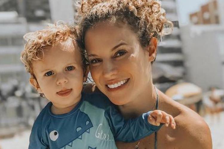 Filho de apresentadora sofre queimaduras de 2º grau