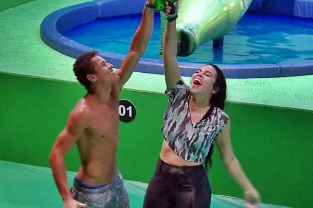 BBB19 - Danrley e Elana (Reprodução/TV Globo)