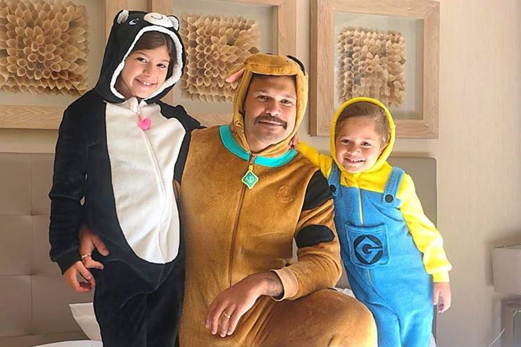 Marcos com os filhos/Instagram