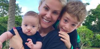 Ana Hickmann, o sobrinho e o filho/Reprodução Instagram