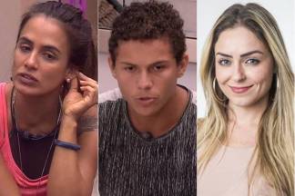 BBB19 - Carolina - Danrley - Paula (Reprodução/TV Globo)