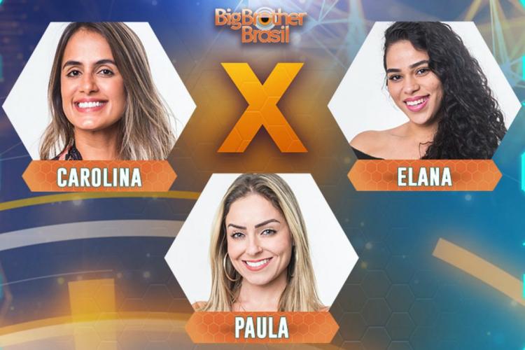 Paredão BBB19: Carol, Elana e Paula; veja quem deve sair