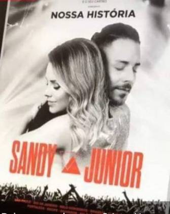 Cartaz da turnê de Sandy e Junior/Instagram