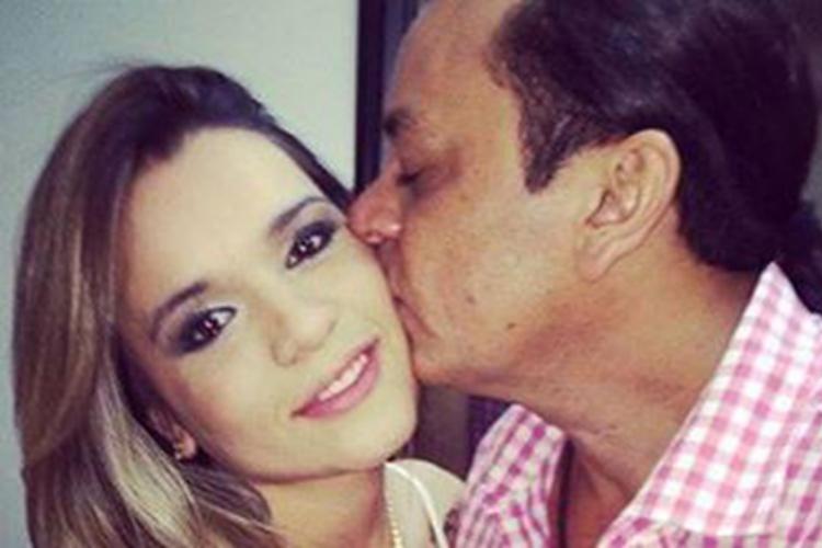 Filha do cantor Frank Aguiar se casa em São Paulo