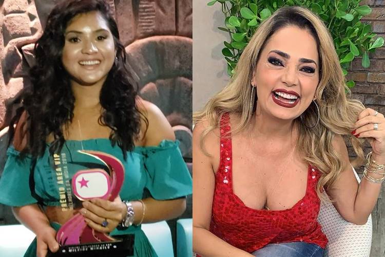 Mileide Mihaile agradece Nani Venâncio pela torcida no Prêmio Área Vip
